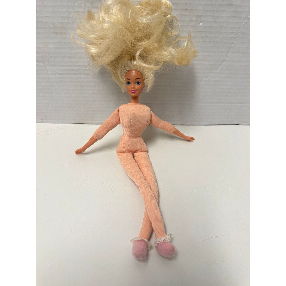 Bedtime Barbie Doll Huggable Barbie Soft Material  Soft Body 90s Vintage